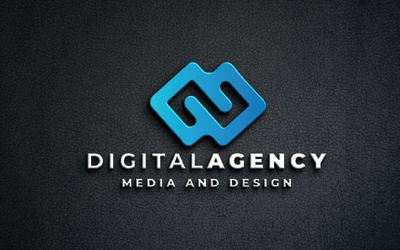 digital agency company logo template original