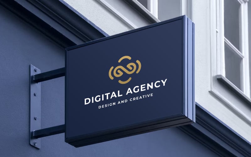 digital agency pro logo template original