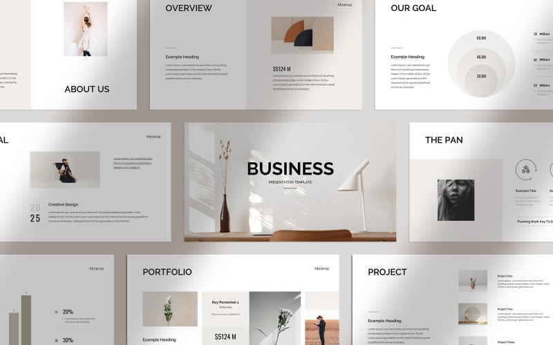 digital business presentation template original