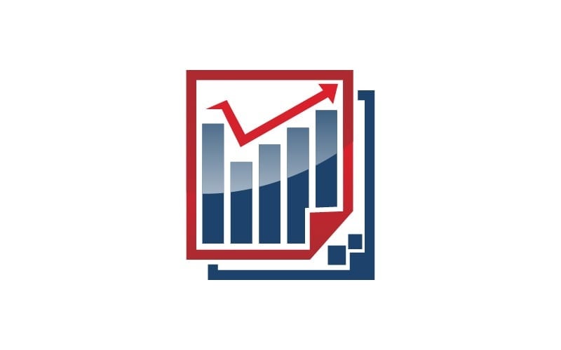 digital business report logo template original