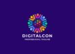 digital connect people logo template original