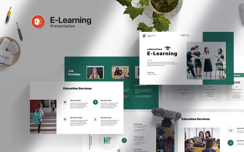 digital education powerpoint presentation template original