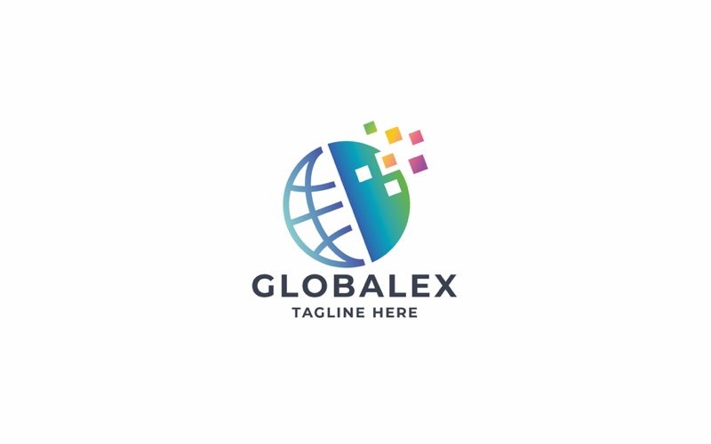 digital global business logo original
