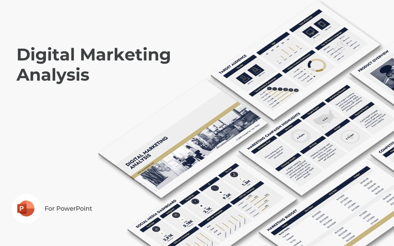 digital marketing analysis powerpoint template original