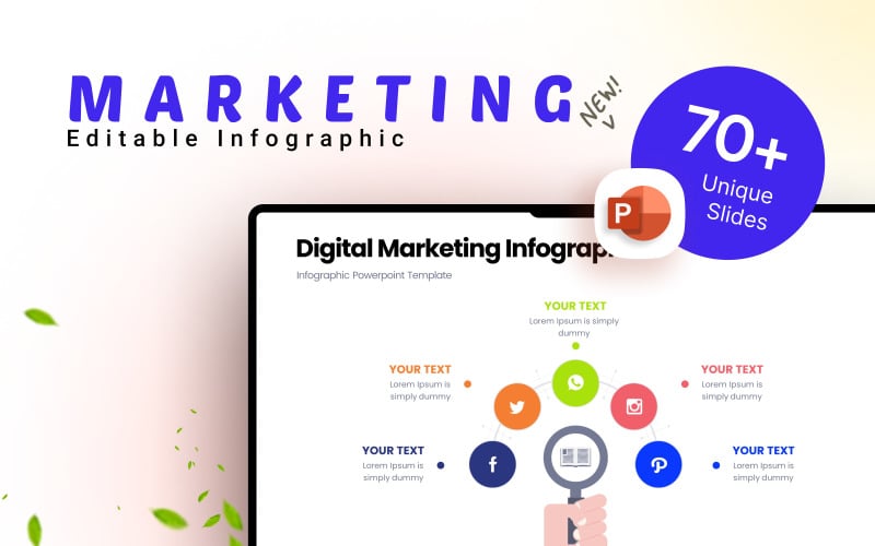 digital marketing business infographic template original