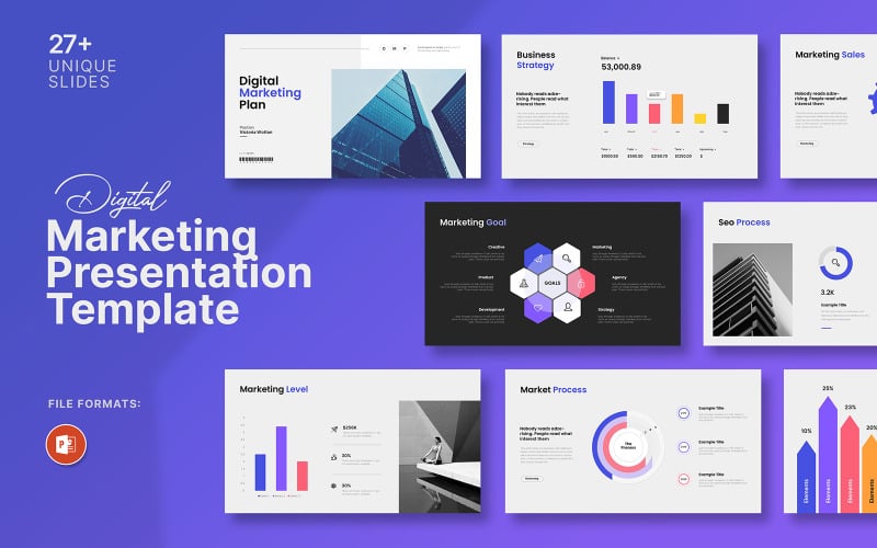 digital marketing plan powerpoint presentation template original