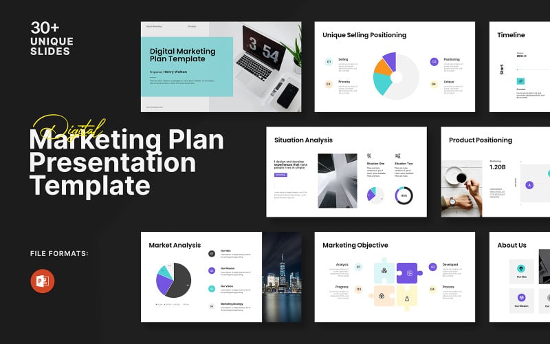 digital marketing plan powerpoint template original