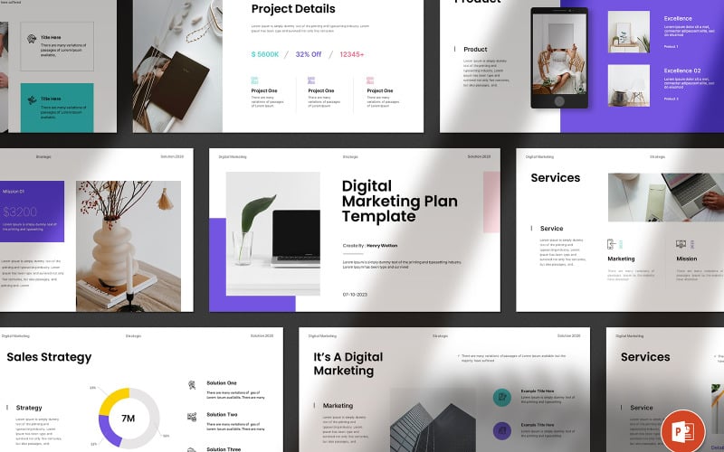 digital marketing plan powerpoint original