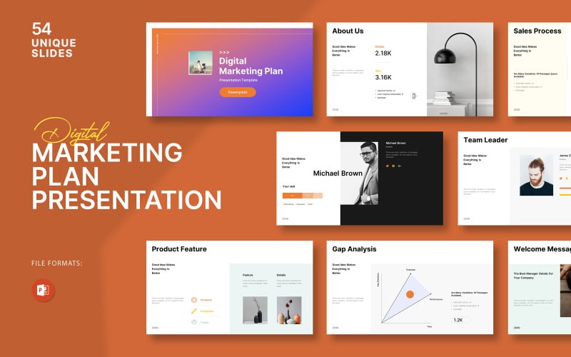 digital marketing plan presentation original