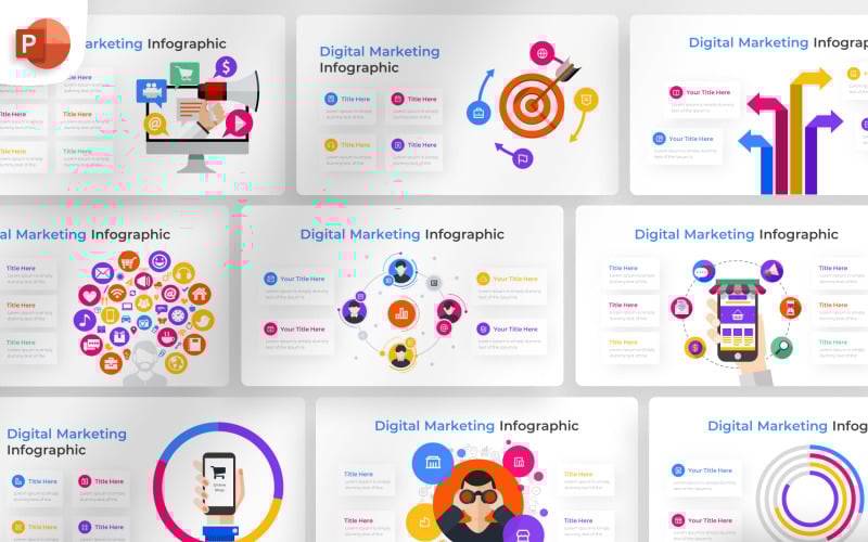 digital marketing powerpoint infographic template original