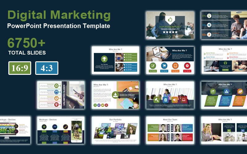 digital marketing powerpoint presentation template original