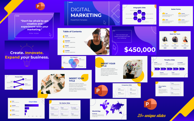 digital marketing ppt template original