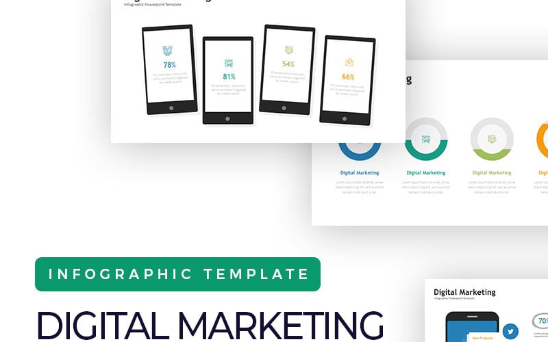 digital marketing presentation infographic powerpoint template original