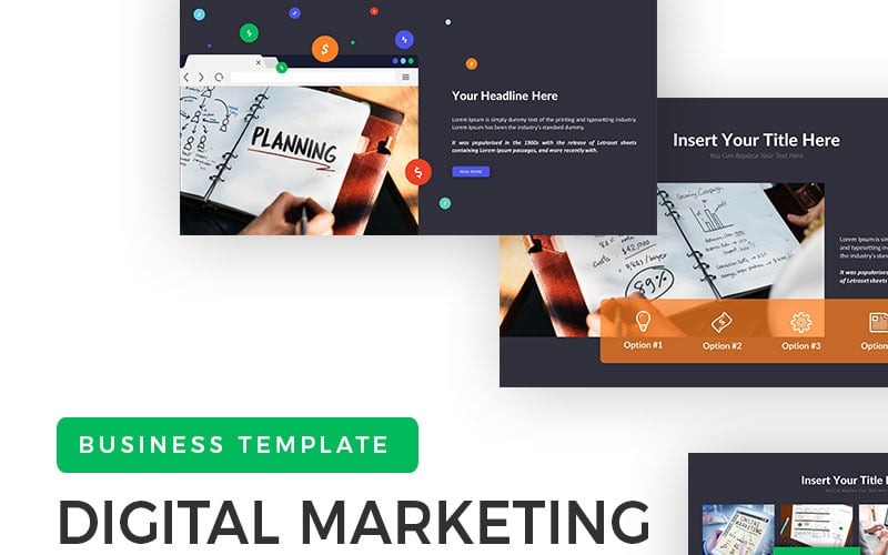 digital marketplace powerpoint template original