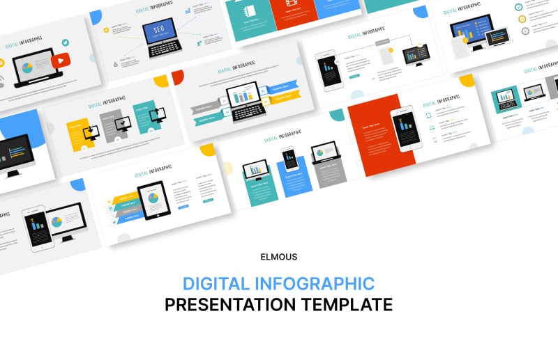digital powerpoint infographic template original