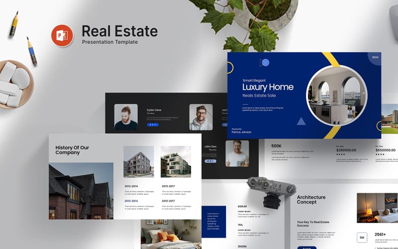 digital real estate powerpoint presentation original