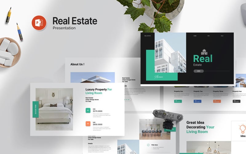 digital real estate presentation template original