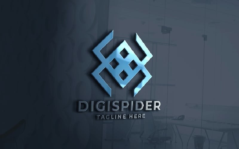 digital spider pro logo template original
