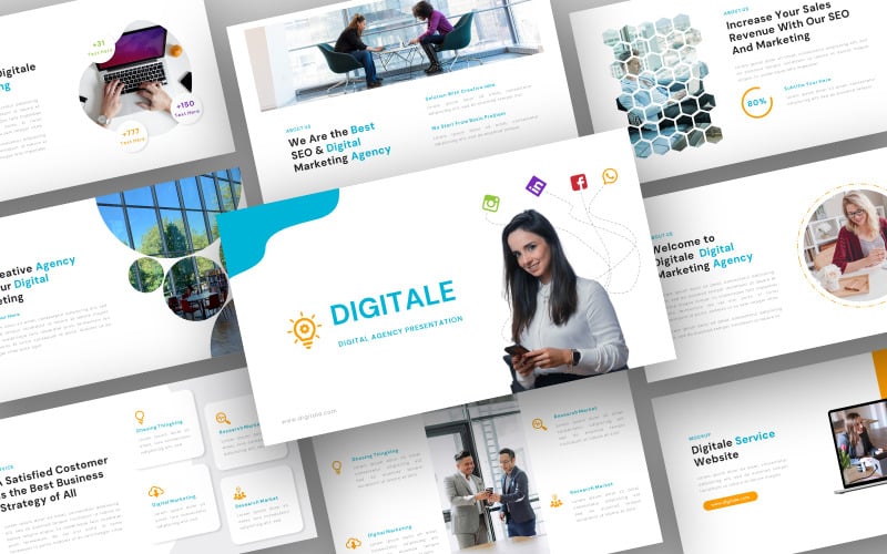 digitale digital agency powerpoint template original