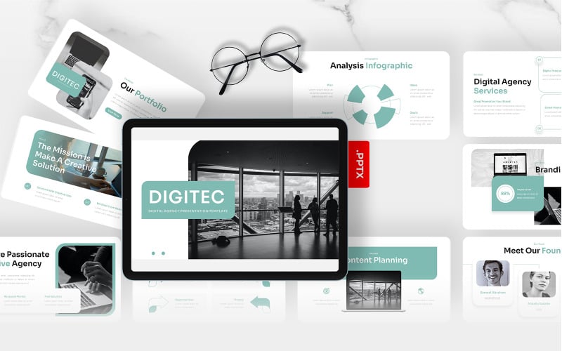 digitec digital agency powerpoint template original