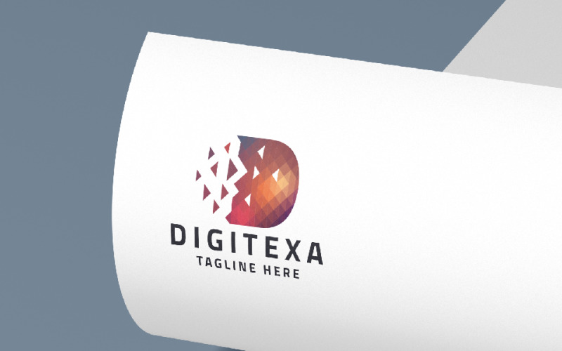 digitexa letter d pro logo template original
