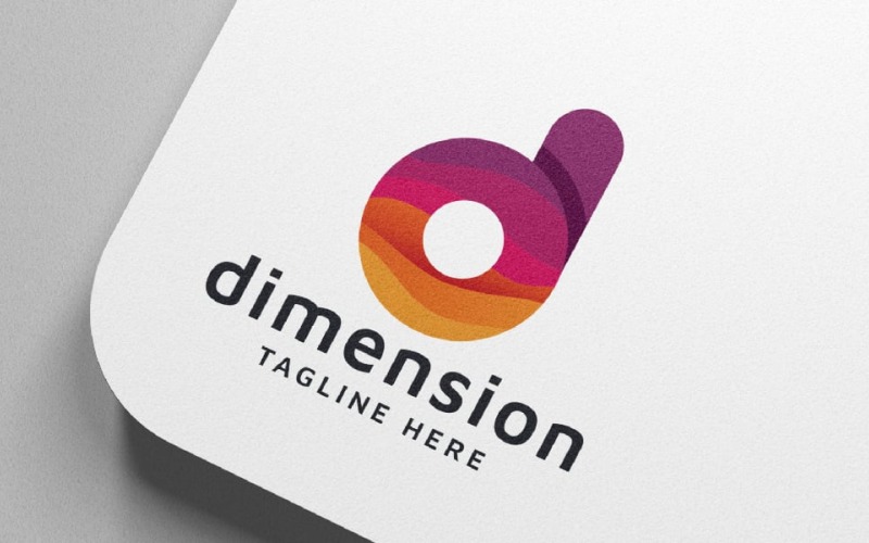 dimension letter d pro branding logo original