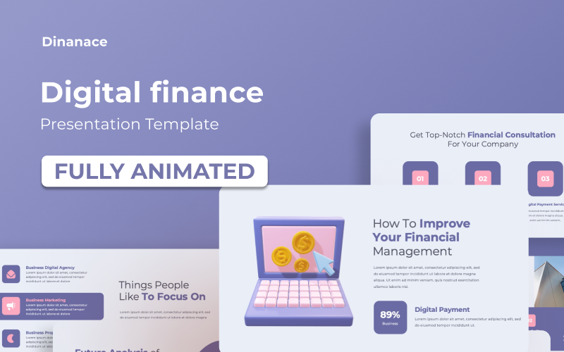dinance digital finance powerpoint presentation original