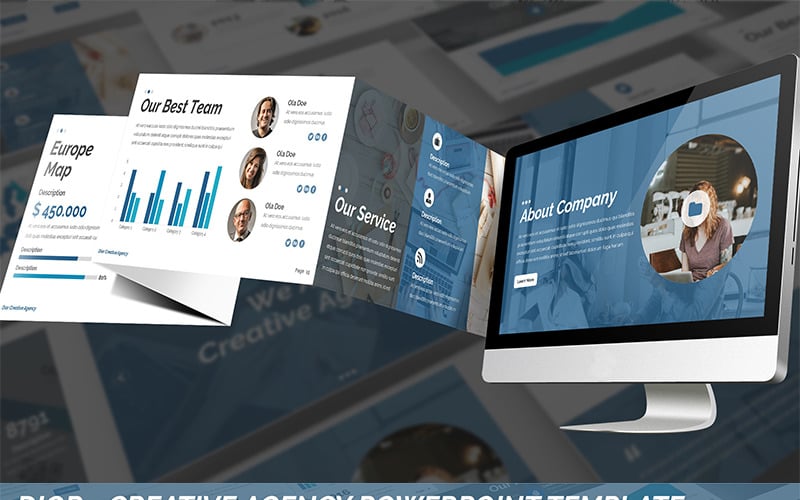 dior agency powerpoint template original