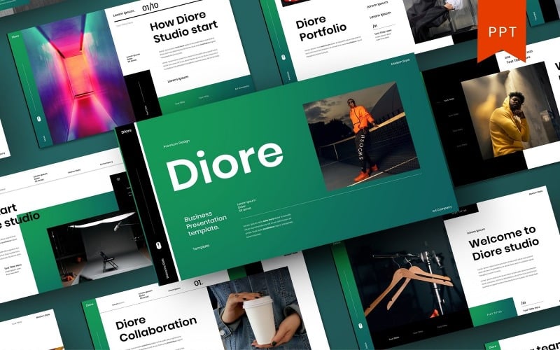 diore business powerpoint template original