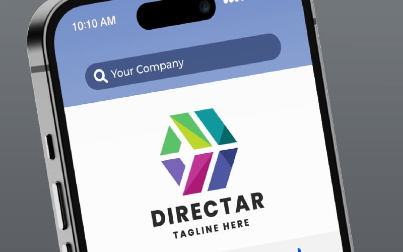 direct arrow side logo pro logo template original