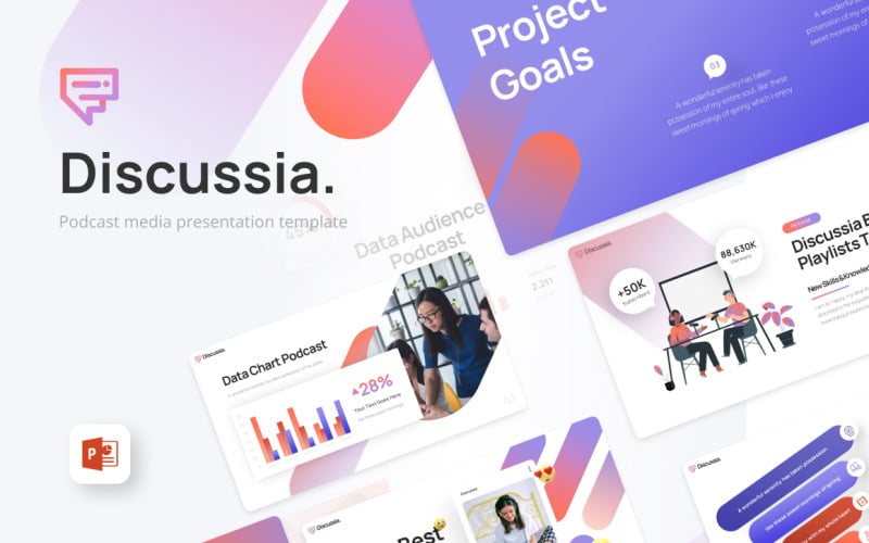 discussia creative multimedia powerpoint template original