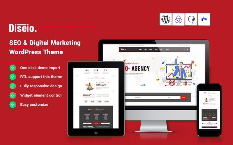diseio seo amp digital marketing wordpress theme original
