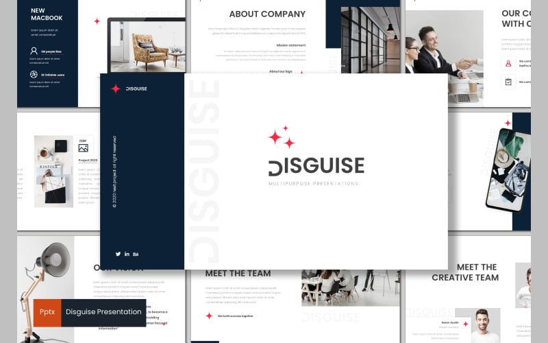 disguise powerpoint template original