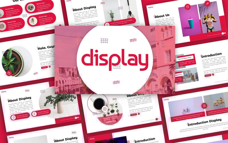 display creative multipurpose powerpoint presentation template original