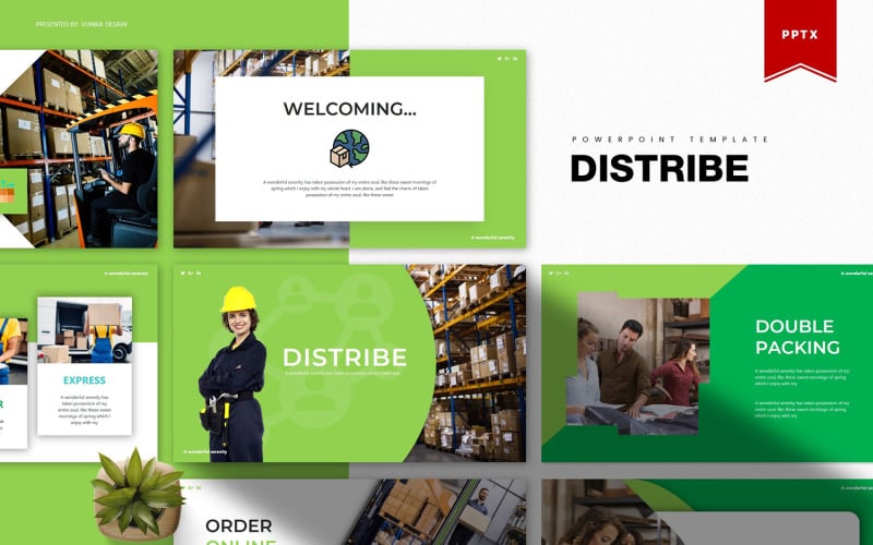 distribe powerpoint template original