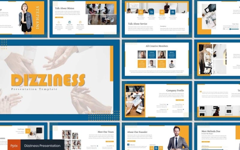dizziness powerpoint template original