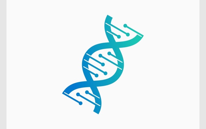 dna strand helix science logo original