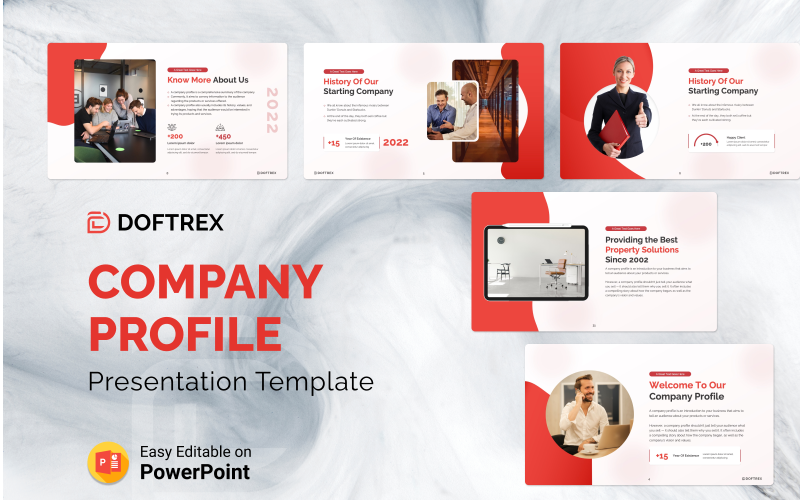doftrex company profile powerpoint presentation template original