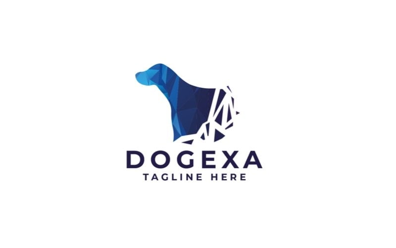 dog pixel professional logo template original