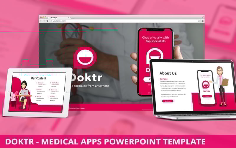 doktr medical apps powerpoint template original