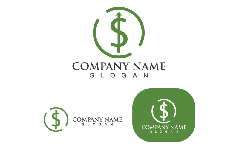dollar logo money icon template vector v original