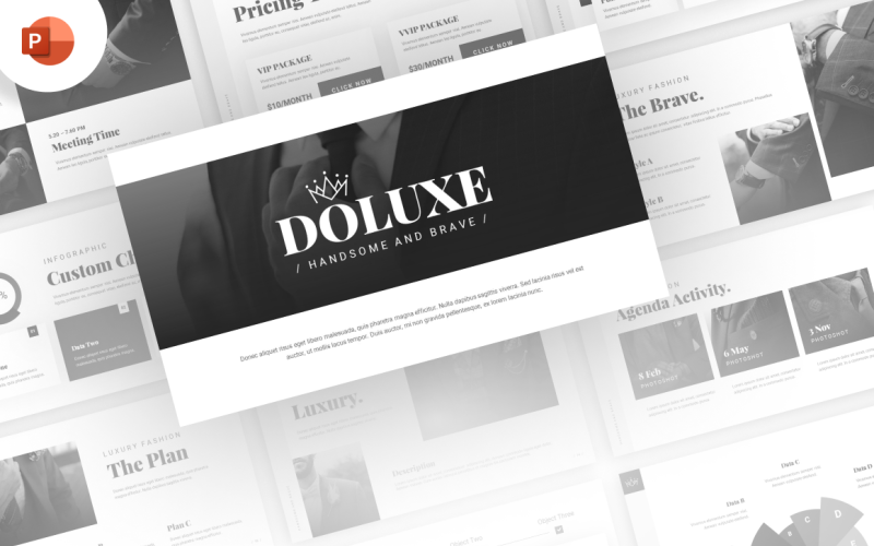 doluxe luxury presentation powerpoint template original