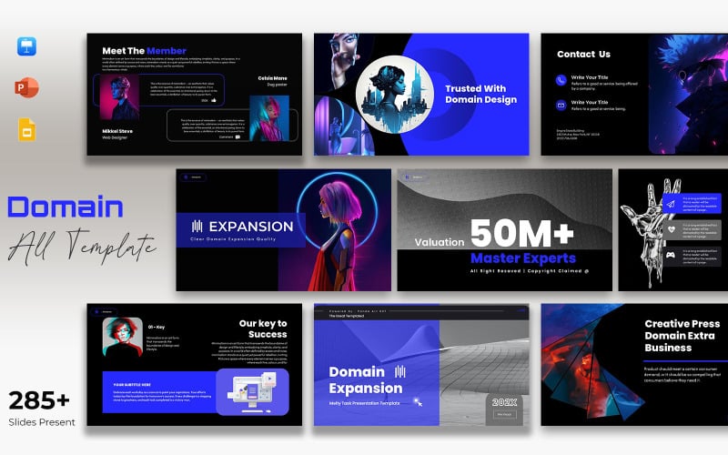 domain expansion bundle presentation template original