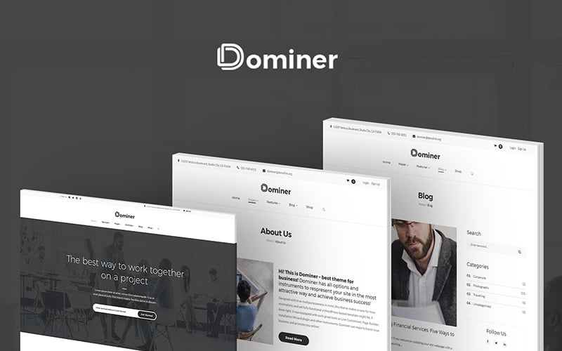 dominer business services wordpress theme original