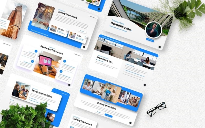 dominico pitch deck powerpoint template original