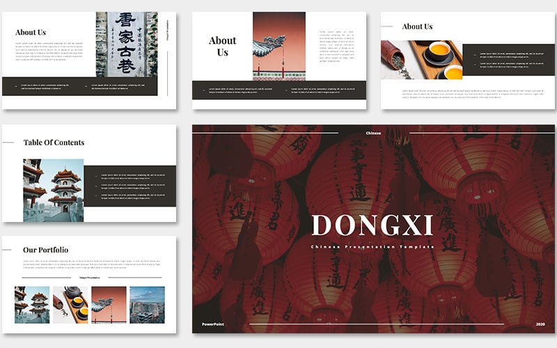 dongxi chinese powerpoint template original