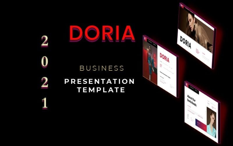 doria business presentation powerpoint template original