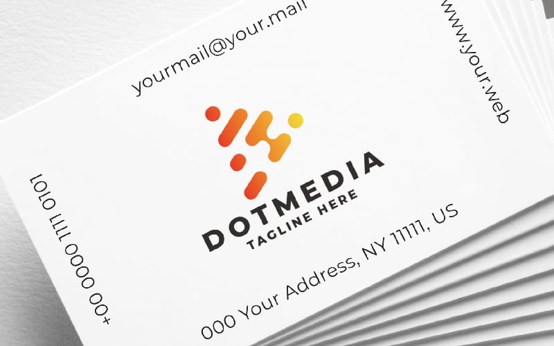 dot media pro logo template original