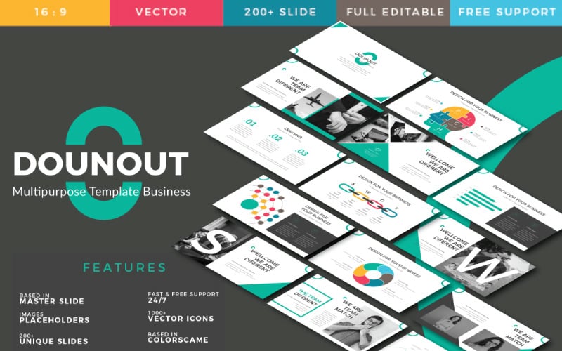 dounot powerpoint template original