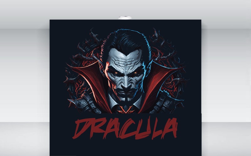 dracula gaming logo high quality unique original